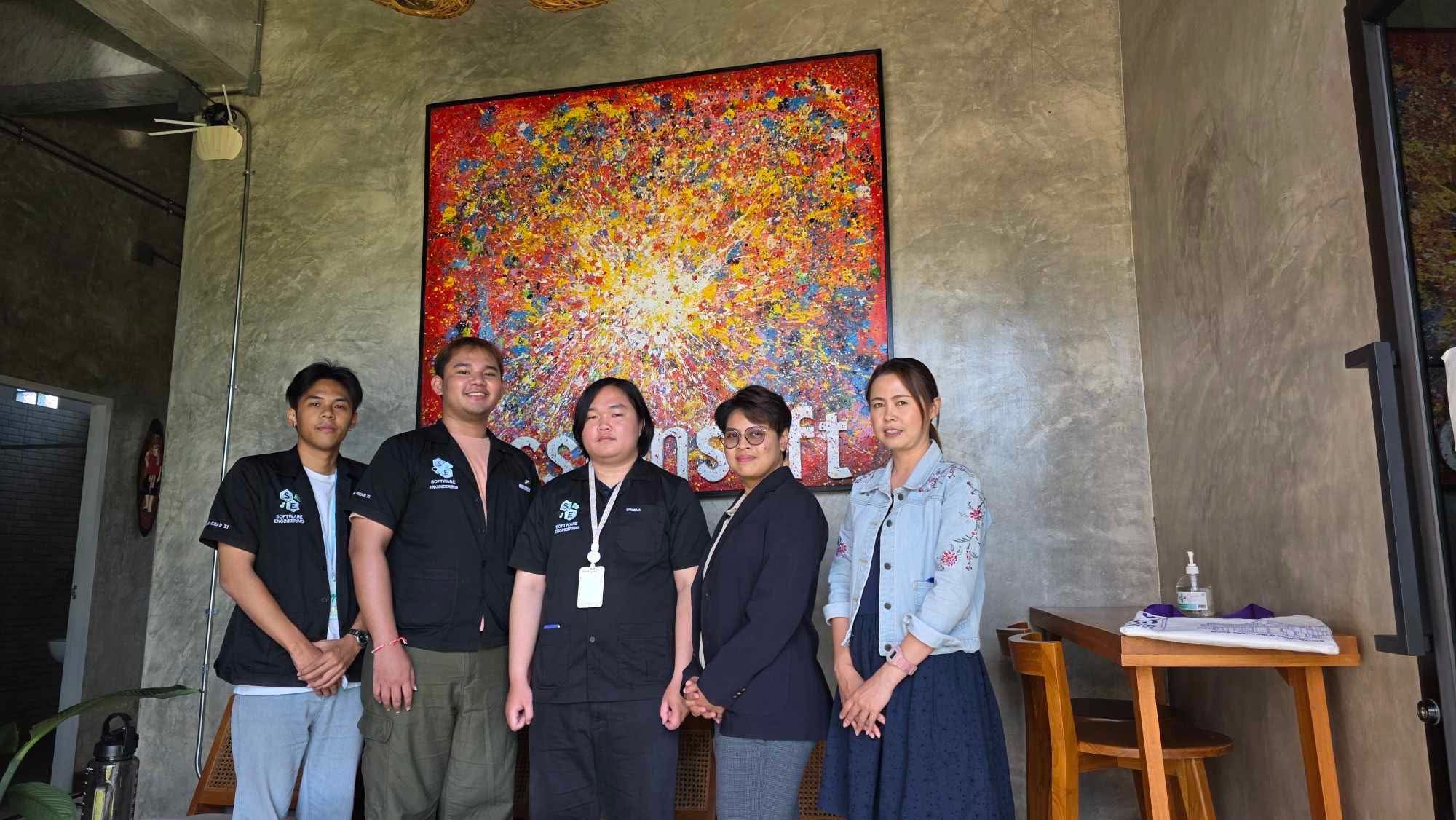 Lecturers from University of Phayao Visit Interns at Fissionsoft